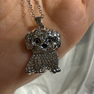 Pet love Maltese dog silverDog Pendant Necklace